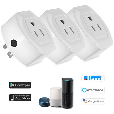 

Mini Wifi Smart Plug with OnOff Switch Support Phone App Control Anywhere&Anytime Timing Function Voice Control for Amazon A
