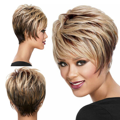 

〖Follure〗Fashion Womens Sexy Full Bangs Wig Short Wig Straight Wig Styling Cool Wig