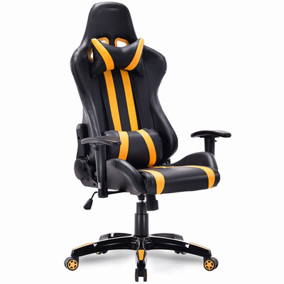 

Racing Style High Back Reclining Gaming Chair -Yellow