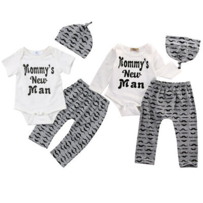 

US Baby Boy Newborn Clothes Cotton Romper Bodysuit Pants Leggings Summer Outfit