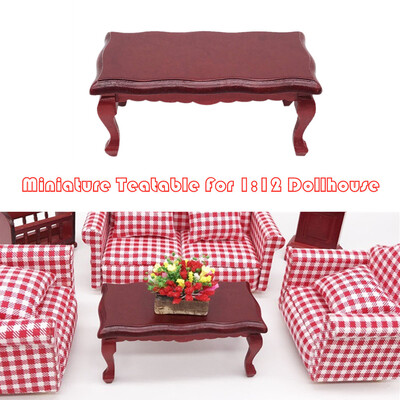 

Siaonvr 112 Dollhouse Furniture Miniature Teatable Coffee Table Living Room Kid Toy