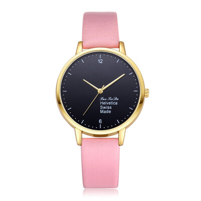 

Womens Watches Top Brand Dial Ladies High Quality Quartz Wristwatch Solid Color Leather Strap Clock Casual Relogio Feminino50