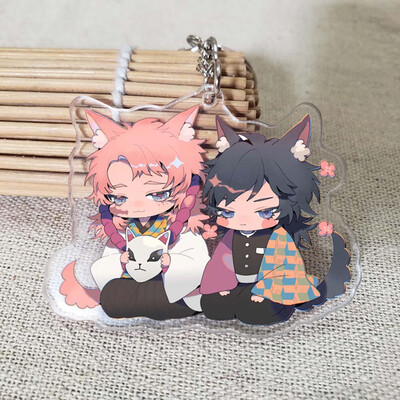 

Fat Bear Anime Demon Kimetsu no Yaiba Anime Acrylic Keychain Key Ring