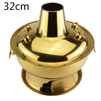 

Sanqia 38l stainless steel hot pot chafing dish Beijing traditional charcoal hotpot Chinese antique cooker picnic cookware
