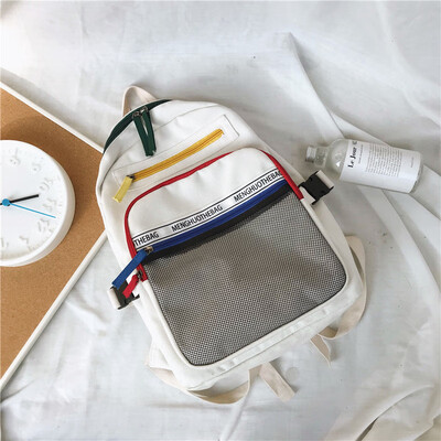

Guzhuanggan Girlsschoolbags Female students shoulder bags Korean version of high school ins wind large capacity&simple Bait