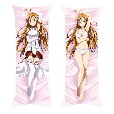 

Sword Art Online Throw Pillowcase 150cm x 50cm Yuuki Asuna Body Pillowcase with Double-sided Pattern for Home Decor