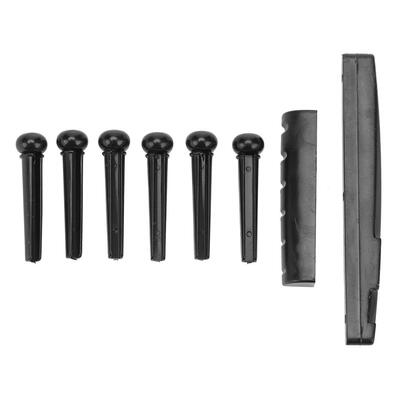 

Plastic Portable 6-String Guitar Bridge Pins Saddle Nut Cattle Tailpiece
