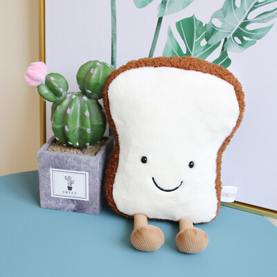 

Tailored Toast Bread Shape Pillow Soft Lumbar Back Cushion Plush Stuffed Toy