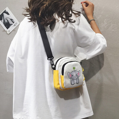 

Small fresh Sen bag female 2019 new Korean version ins canvas shoulder Messenger bag wild Harajuku student bag