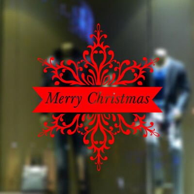 

Tailored Merry Christmas Background Wall Decoration Removable Wall Stickers