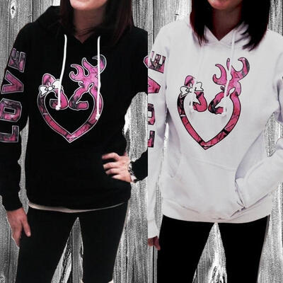 

Women Winter Long Sleeve Hoodie Sweatshirt Sweater Casual Hooded Coat Pullover