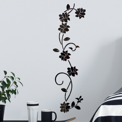 

〖Follure〗3D Diy Flower Shape Acrylic Wall Sticker Modern Stickers Decoration