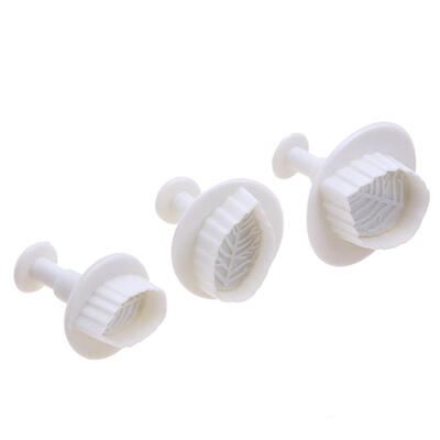 

3pcs Leaves Fondant Cake Molds Tool DIY Kitchen Cookie Baking Decor