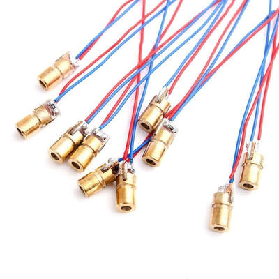 

10Pcs 5V 6mm 5mW Red Dot Laser Module Laser Diodes Sights Laser Pointers