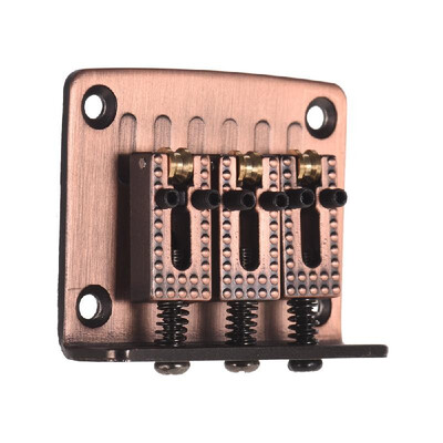 

3-String Hardtail Guitar Bridge Fixed 3-Saddle Bridges with Screws&Wrench Replacement Parts for Ukulele Electric Guitars Green