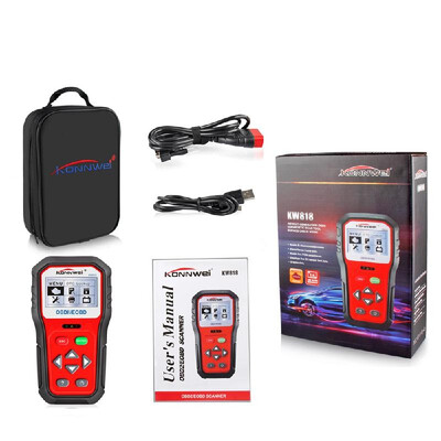 

KONNWEI KW818 Car Engine Fault Code Reader Scanner Auto Automotive Engine Diagnostic Scan Tool 12V Multi-Languages