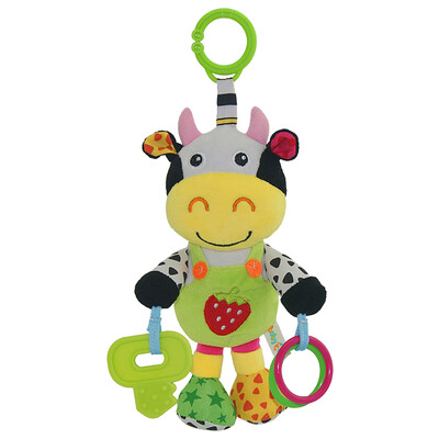 

13 Infant Rattles Plush Animal Stroller Music Hanging Bell Toy Doll Soft