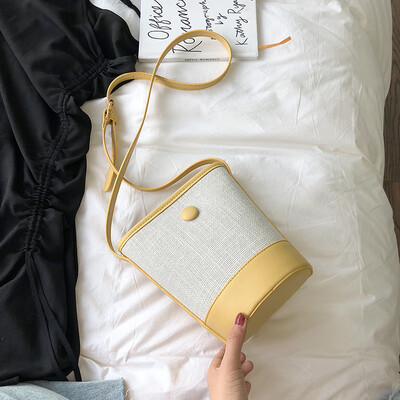 

Summer new color small bag female 2019 new wave Korean version of the wild single shoulder slung fashion casual bucket bag