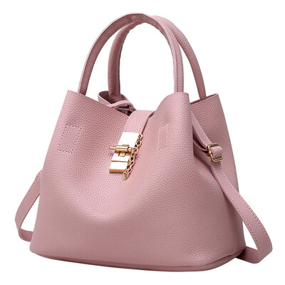 

Women PU Leather Handbags Vintage Tote Female Messenger Crossboday Bags Famous Set Sac Shoulder Bag Femme T10