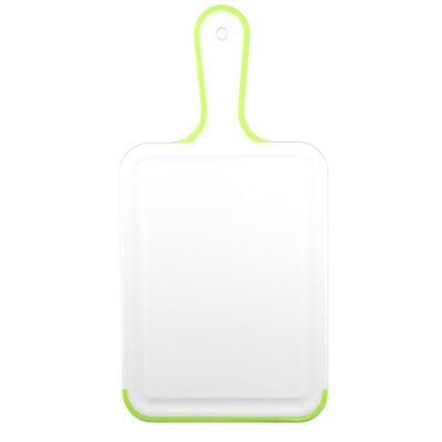 

Table Tennis Shaped PP Chopping Board Anti-slip Handle TPE Edge Portable Food Cutting Board Mat