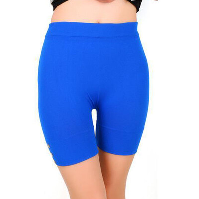 

Womens Casual Solid Summer Leggings Slim Fitness High Stretch Short Sporting Leggings
