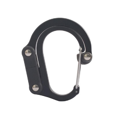 

Portable Folding Hook Clip D-shape Carabiner Rotating Handbag Clip Purse Hook Bag Hanger