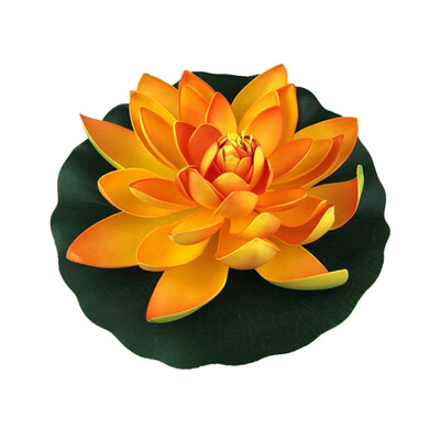 

1pc Simulation Water Lily Garden Pool Plant Ornament Colorful Home Artificial Fake Lotus Floating Flower Pond Tank Plant