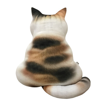 

Siaonvr 3D Printed Cat Back Cushion Plush Toy Gift Simulation Cat Pillow