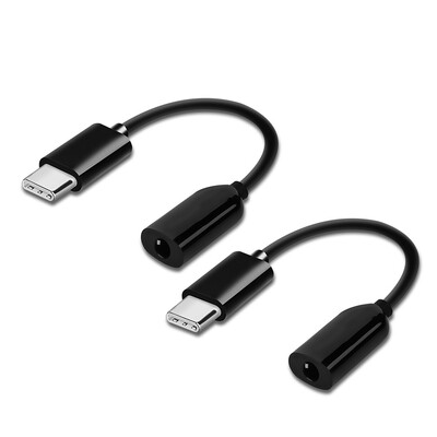 

2pcs Type-C to 35mm Jack Audio Earphone Adapter for Xiaomi Mi 9 8 6 Mix 3