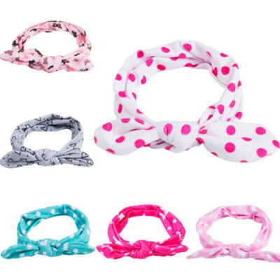 

Baby Girl Toddler Hairband Turban Knot Rabbit Bowknot Headband Headwear Hair