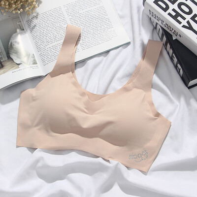 

〖Follure〗Cool Bra Ice Silk Trackless Vest Without Steel Rim Sports Bra Sleep Yoga Bra