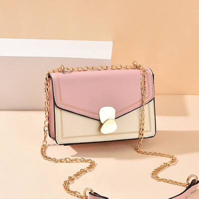 

Summer Single Shoulder Ladies Up-trend Korean Ins Baitao Chain Slant Bag Fashion Simple