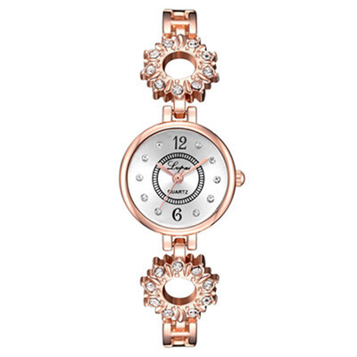 

New Fashion Watches Women Creative Hollow Bracelet Ladies Casual Dress Quartz Wristwatch With Rhinestone Clock Reloj Mujer
