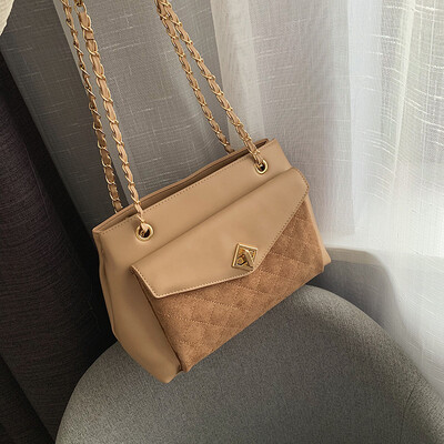 

Qiao Bani 2019 new European&American style fashion simple rhombic chain bag large shoulder diagonal trend handbags wholesale