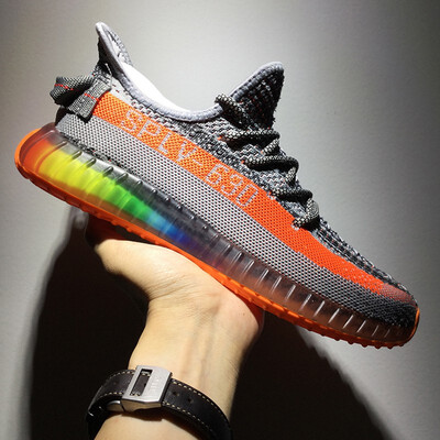 

FAN PAO like Adidas yeezy air boost SPLV-630 casual men colorful zebra mesh running sport athletic sport sneakers walking footwear