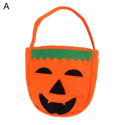 

Children Cartoon Halloween Candy Bag Pumpkin Non-Woven Handbag Pouch Organizer