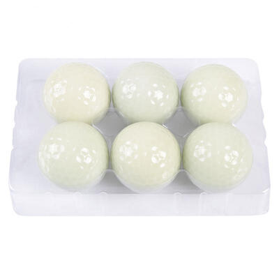 

Greensen 6pcs Night Golf Balls Luminous Fluorescent Golf Balls Long Lasting Bright Glow in Dark
