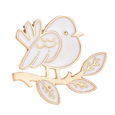 

Fashion Alloy Brooch Enamel Bird Brooch Pin Jacket Bag Badge Girl Jewelry New