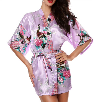 

Sexy Women Silk Satin Kimono Robe Bathrobe Nightgown Loungewear
