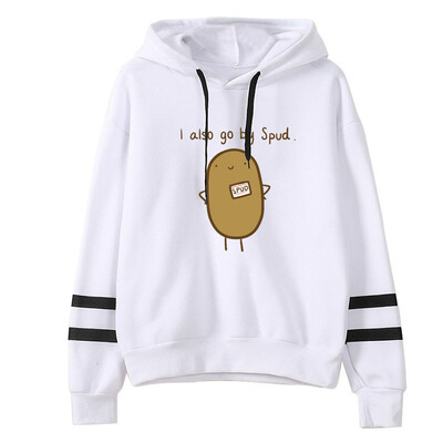 

Tailored Women Letter Printing Stripe Round Collar Long Sleeves Sweater Tops