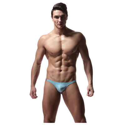 

Tailored Mens Sexy Underwear Solid Color Medium&Low Waist Thong Panties