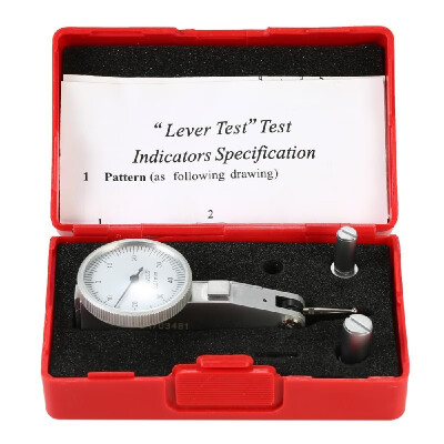 

Leverage Dial Indicator Measurement Gauge Vertical Contact Precision Tool with 7 Jewels Bearing 001mm Accuracy 0-08mm Measuring