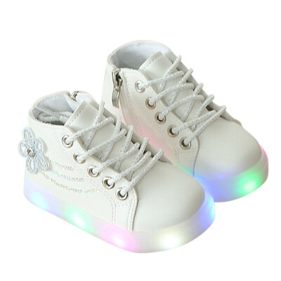 

Children Shinning Sneakers Footwear Kids LED Flashing Boot Baby Girls Casual Shoes with Light
