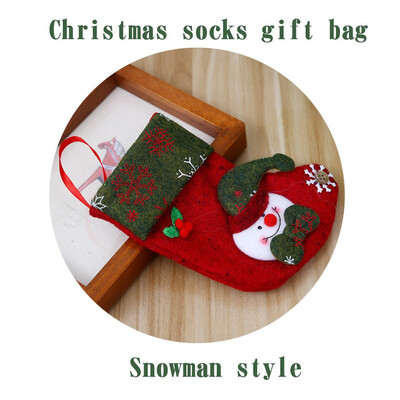 

〖Follure〗Merry Christmas Plush Tree Hanging Gift Candy Small Socks Decoration