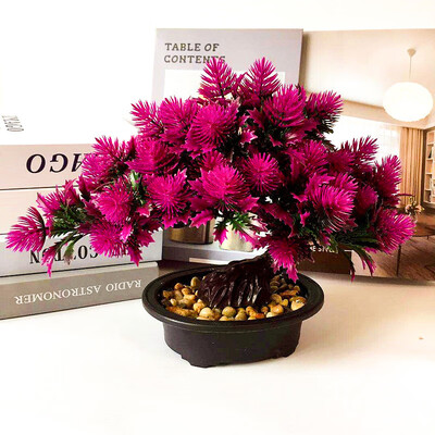 

Artificial Plant Potted Pine Home Office Plastics Shops Room Decoration Vivid