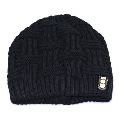 

Mens Fashion Winter Beanies Bonnet Knitted Hat Soft Solid Braid Warm Cap