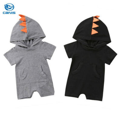

US Newborn Baby Boys Girl Cotton Dinosaur Romper Bodysuit Clothes Sunsuit Outfit