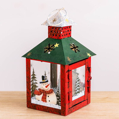 

〖Follure〗Windproof Candle Holder Ornaments Christmas Lights Candlestick Crafts Home Decor