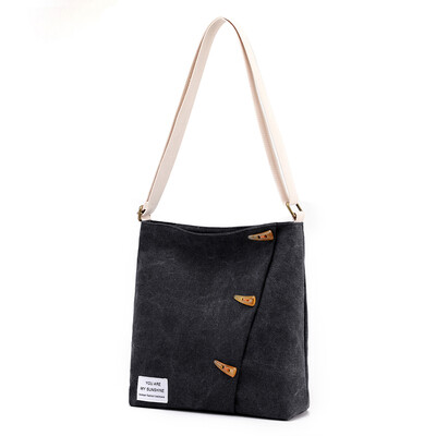 

Retro personalized canvas bag ladies light recreational bag ladies bag large capacity fashionable single shoulder bag bucket bag l