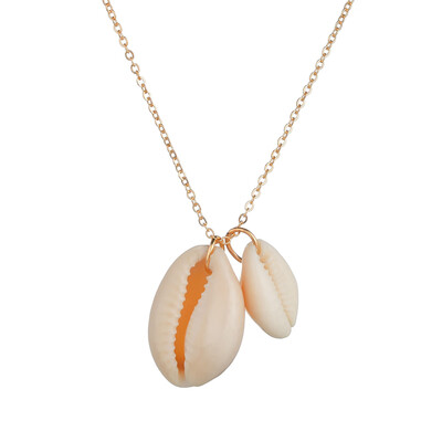

Bohemian Gold Color White Starfish Conch Shell Pendant Necklace For Women Ocean Beach Choker Necklaces Summer Fashion Jewelry
